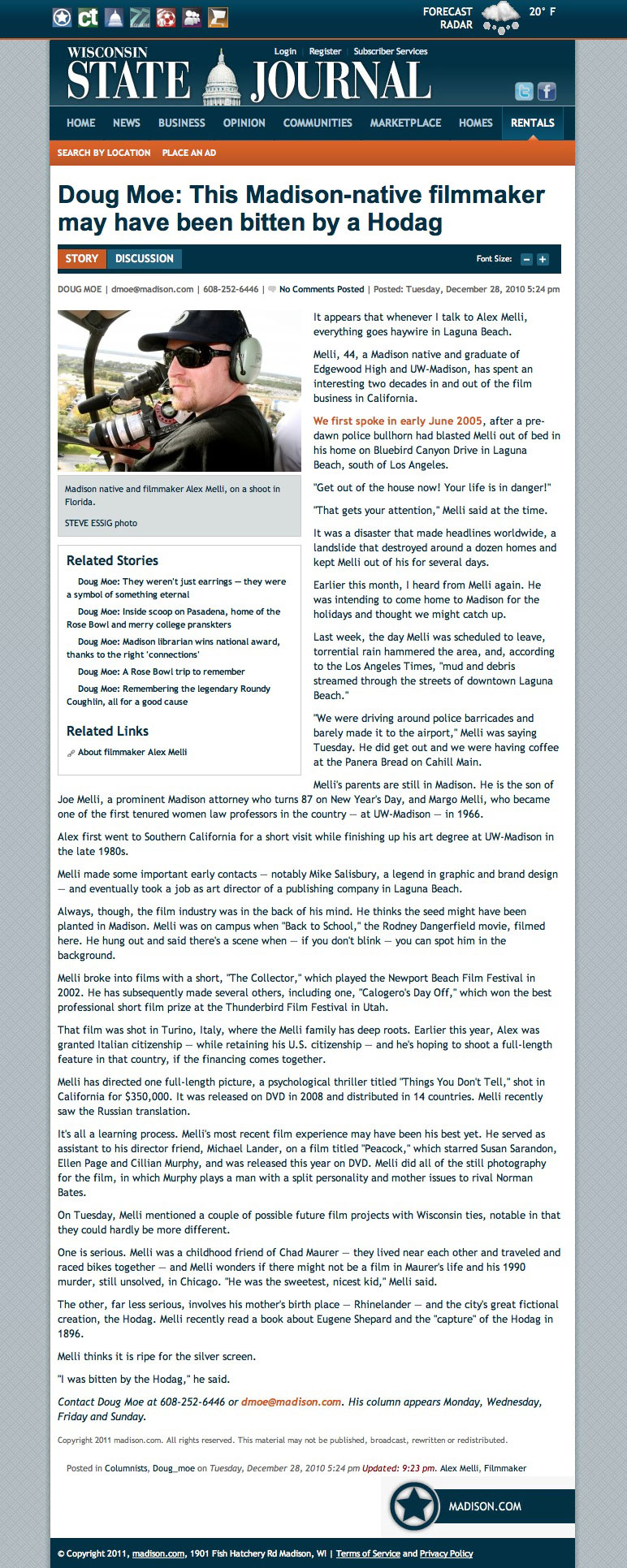 2010 Doug Moe Interview - Hodag Filmmaker